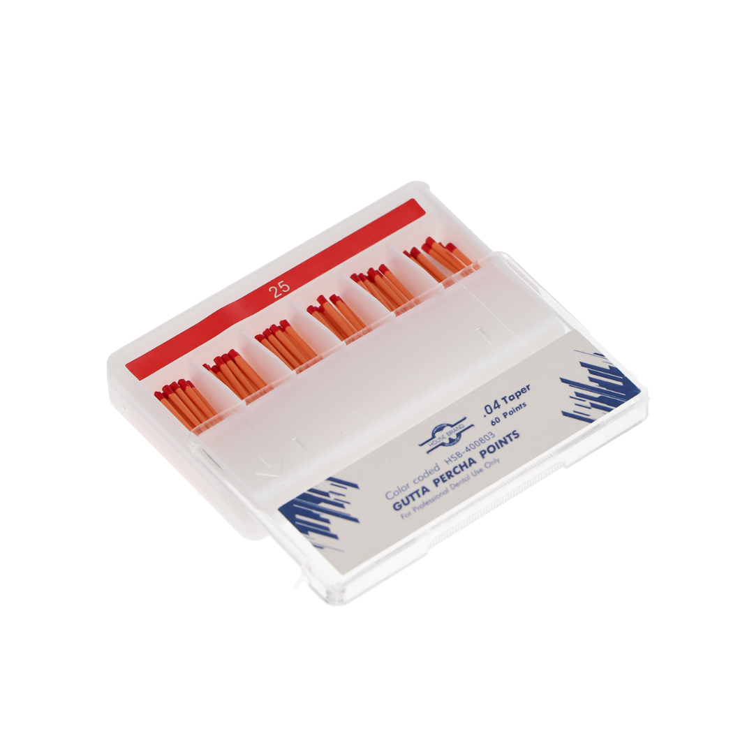 Gutta Percha .04 Taper 60/Pk Red