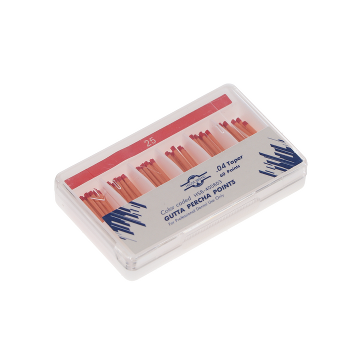 Gutta Percha .04 Taper 60/Pk Red